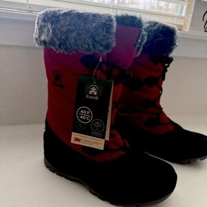 NEW! Kamik Momentum 2 Charcoal Winter Boots Women's Size 6